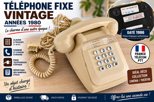 Téléphone fixe vintage