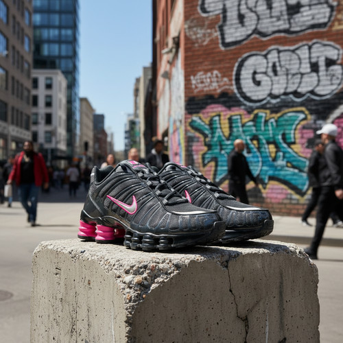 Nike shox black hyper pink - black,