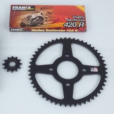 Kit chaîne FE pour moto Masai 50 Enduro 2017 à 2018 12x52 P420 alésage 58mm Neuf