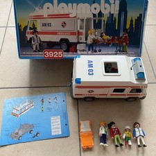Camion Ambulance Secouristes Playmobil 3925 - Boîte + Notice - 2000 Vintage