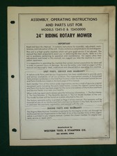 WESTERN TOOL 24" RIDING ROTARY