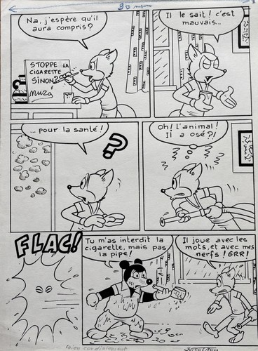 Planche originale nicolaou - originale, de