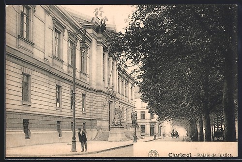 Cpa charleroi palais - charleroi,,