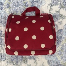Reisenthel Toiletry Wash Cosmetics Bag Red & White Polka Dots 
