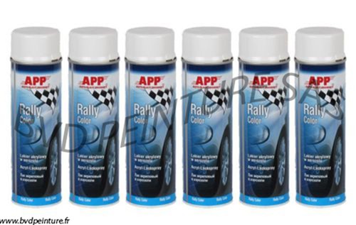 Bombes spray blanc brillant - spray,