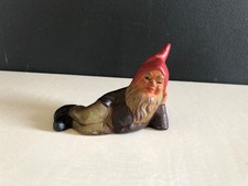 Miniature Garden Dwarf - Lying - Vintage - German - 10cm
