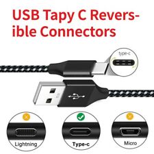 Heavy Duty Charging Phone Cable Type-C  USB-C For Samsung Android LG Charger