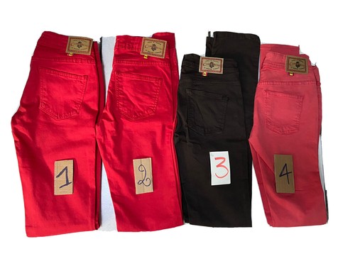 Jeans pantalon couleur femme - couleur,