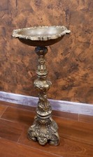 Cendrier bougeoir sur pied en