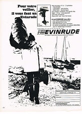 1970 EVINRUDE ADVERTISEMENT engine sailing boats