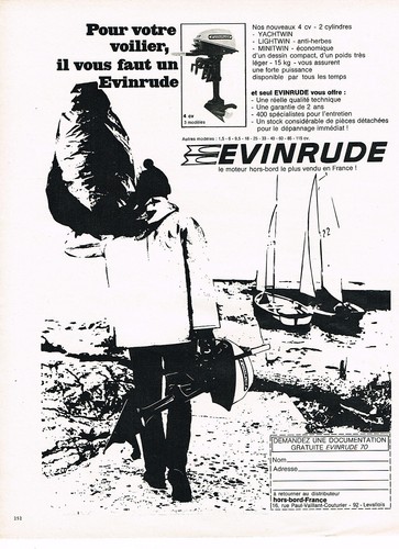 Publicite 1970 evinrude - 1970,