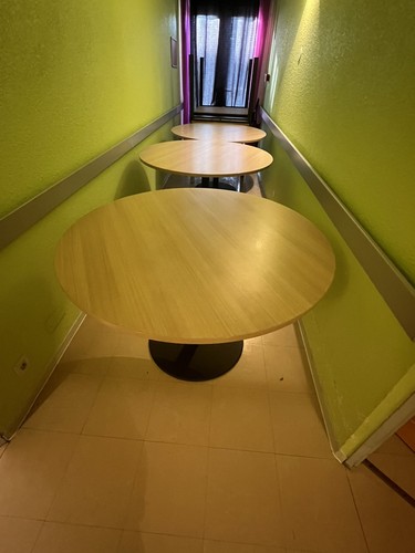 Table ronde bois - ,