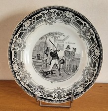 assiette XIXième faïence