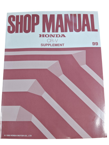 Manuel atelier honda v - d'atelier, cr-v