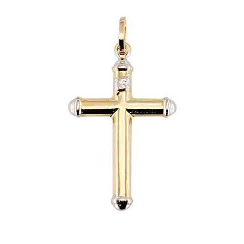 Pendentif forme croix or - en, en