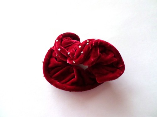 Chouchou velour strass - chouchou,