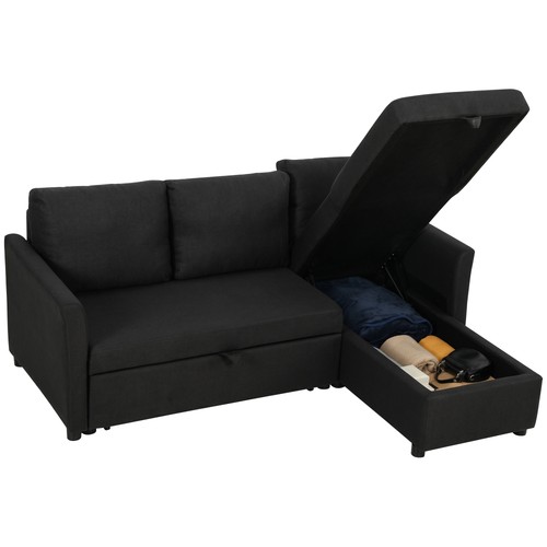 Homcom canapé lit - d'angle, 192