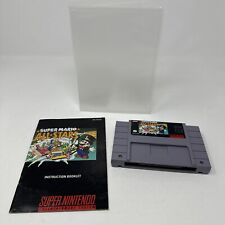 Super Mario All-Stars (Super Nintendo, 1993) SNES CART & MANUAL W/ CASE TESTED!