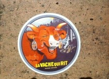 ANTIQUE BRANDS ADVERTISING EMAIL MAGNET Cow Qui Laugh Made in France