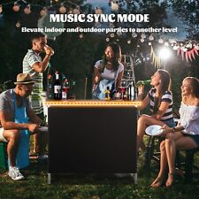 LED Light Table Light Up Pop-Up Bar LED Light Portable Bar Table for Outdoor