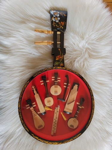Mandoline bois laqué - mandoline,