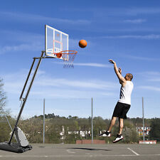 VEVOR Panier de Basket Panneau Basket 128cm Hauteur Réglable Extérieur Intérieur