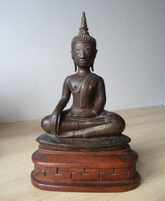 Antique Bronze BUDDHA BOUDDHA Laos Thaïlande Siam