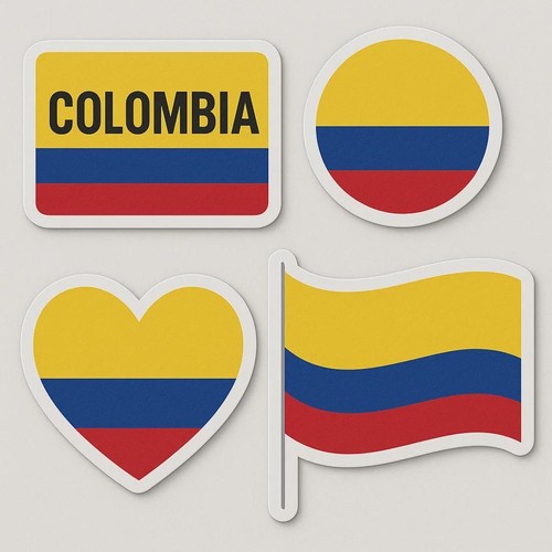 Colombie drapeau autocollant