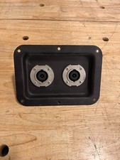 One Metal Connector Jack Plate -2 Genuine Neutrik SpeakOn NL8MPR Connectors
