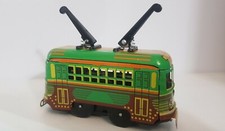 Antique Metal Complete Mechanical Tramway 