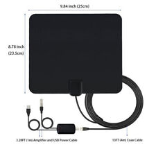 Antenne TV Intérieur TNT HD Puissante HDTV 4K 1080P avec Amplicateur de Signal