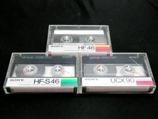 Three(3) SONY cassette tapes HF HF-S UCX Japan version Very good condition