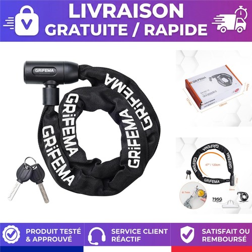 Chaîne antivol vélo 120 - , cm