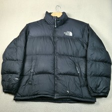 Vintage The North Face Nuptse 700 Down Puffer Jacket Men's XL Black FLAWED READ
