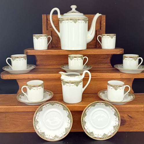 Service café porcelaine de - a,