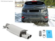 Échappement Sport Ford Fiesta MK7 JA8 Incl. Sport 1.0l Ecob 1.4l Ab 2008 2x80mm