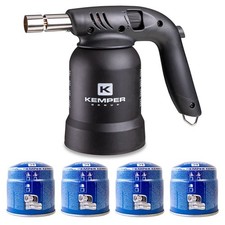 Lampe à souder à gaz Utilisation à 360° 4 cartouches KEMPER