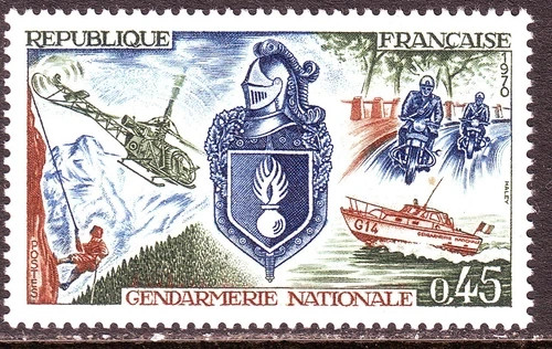 Timbre france gendarmerie - france,