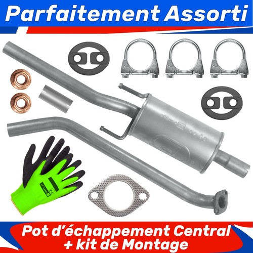 Pot échappement central - pot, d’échappement