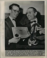 1959 Press Photo King Baudouin, Belgium, with Charles Beard, Dallas Council