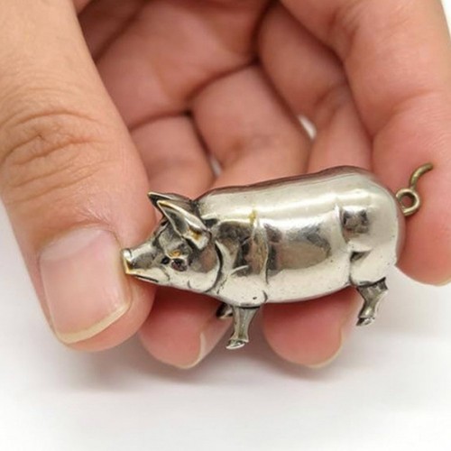 Ancien cochon pour mini - , ruban