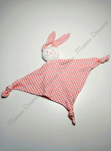 Doudou plat triangle lapin - doudou,
