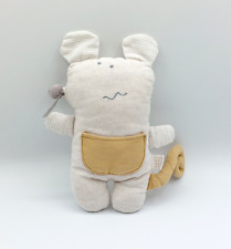 Doudou semi plat souris tissu