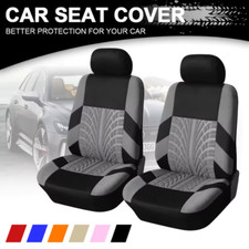 2 Sets Universal Sports Breathable Washable Tuning Front Car Seat Covers