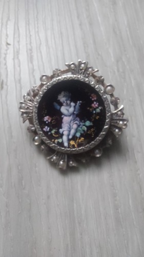Broche email cuivre - broche,
