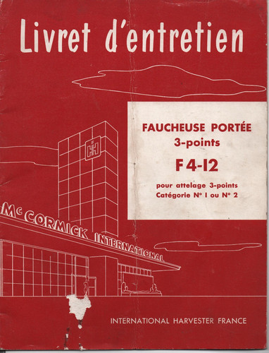 Tracteur notice emploi