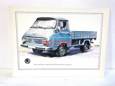Ancienne Affiche dessin Automobile SKODA Van 1203 pick up