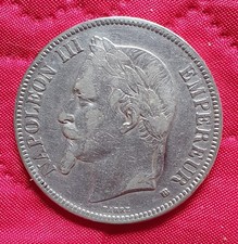 Belle pièce 5 FRANCS NAPOLEON
