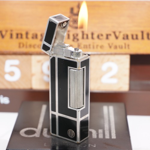Briquet dunhill argent noir - briquet, argent/noir_