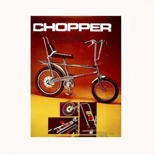 Plaque murale métal - plaque, "chopper"